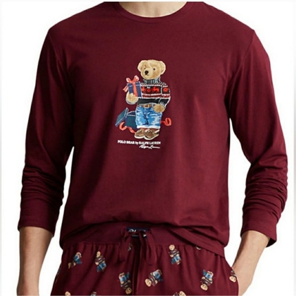 Polo Ralph Lauren Men's 2-Pc. Cotton Polo Bear Pajamas Set - Picture 1 of 6